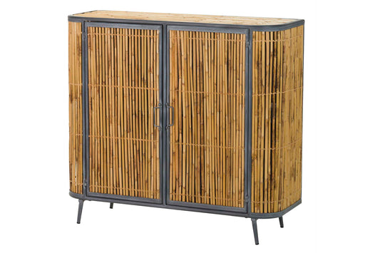 APARADOR METAL BAMBU AZUL MARRON 100x34x91 CM Ref. 121012