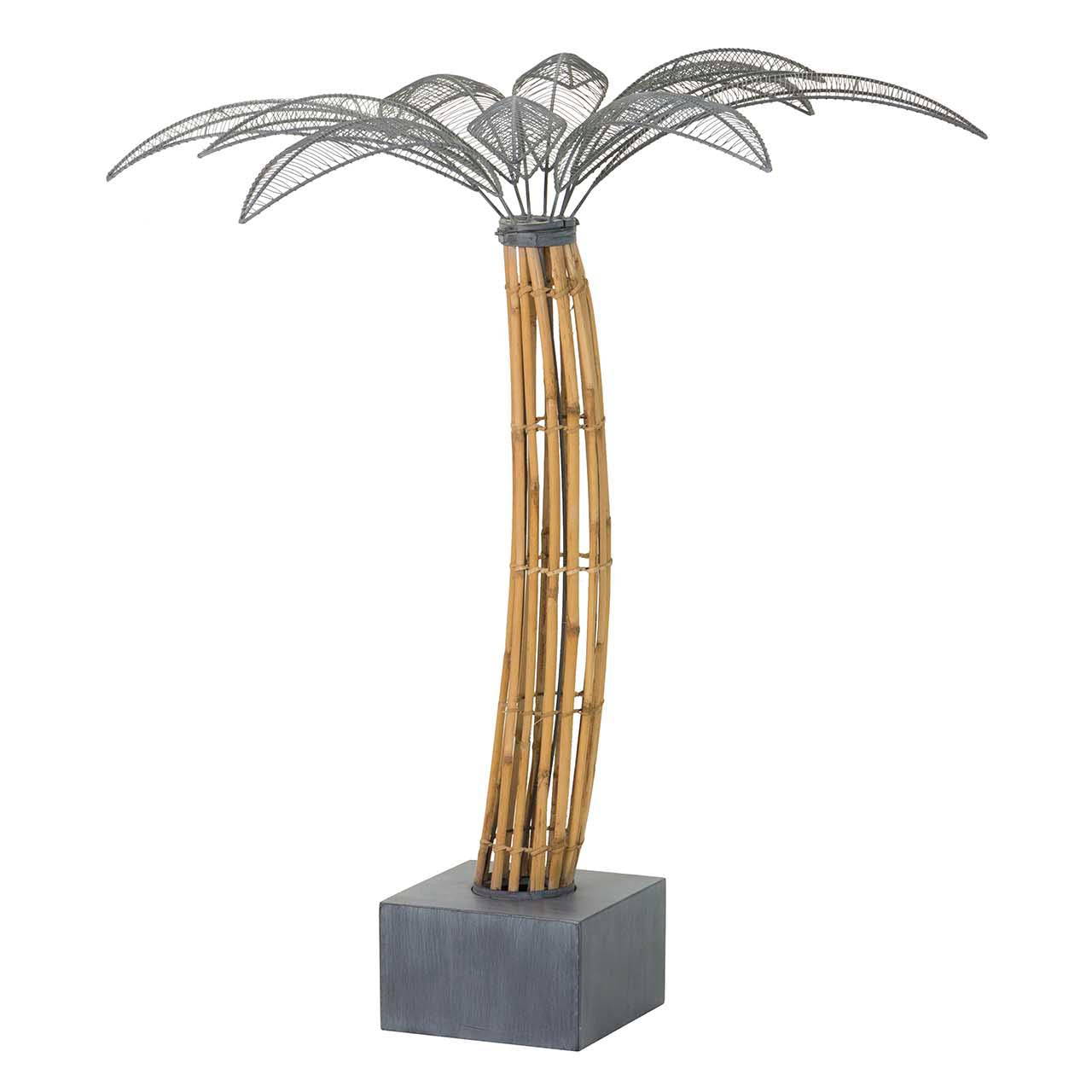 FIGURA PALMERA METAL FIBRA SINTETICA 89x84x98 CM Ref. 121024