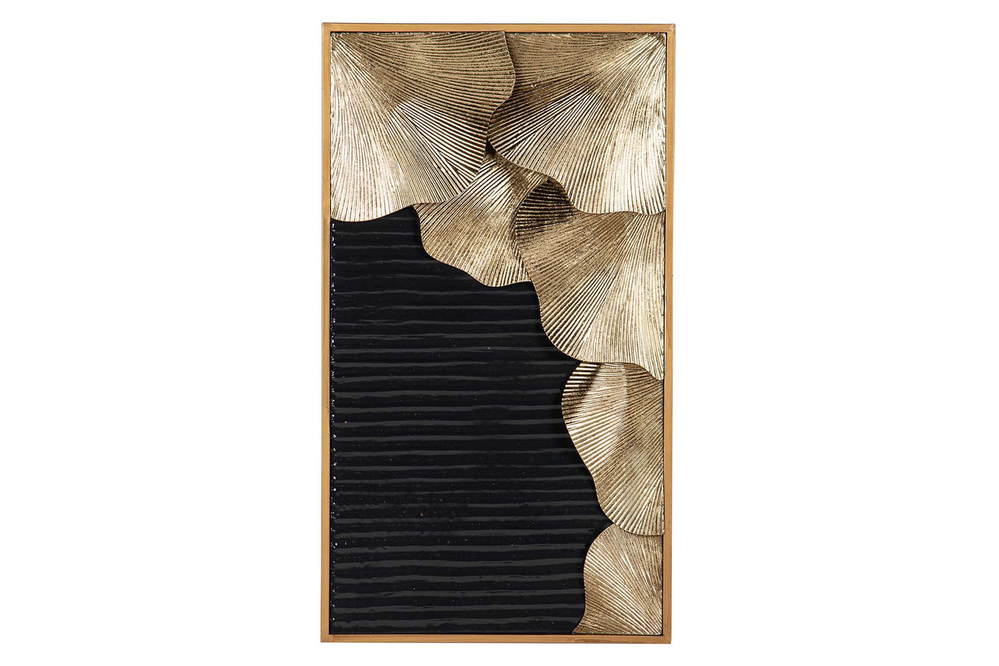 ADORNO PARED METAL DORADO NEGRO 42x6x74 CM Ref. 175353