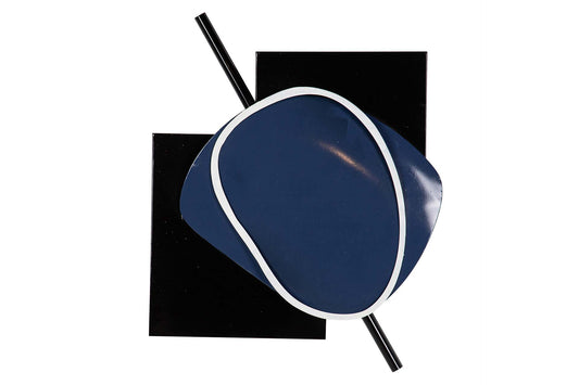 ADORNO PARED METAL NEGRO AZUL 66x6x81 CM Ref. 175361