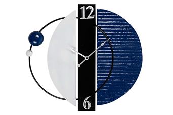 RELOJ PARED METAL AZUL NEGRO 62x6x57 CM Ref. 175388