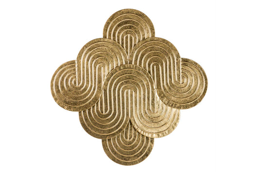 ADORNO PARED METAL DORADO 78x3x80 CM Ref. 178409