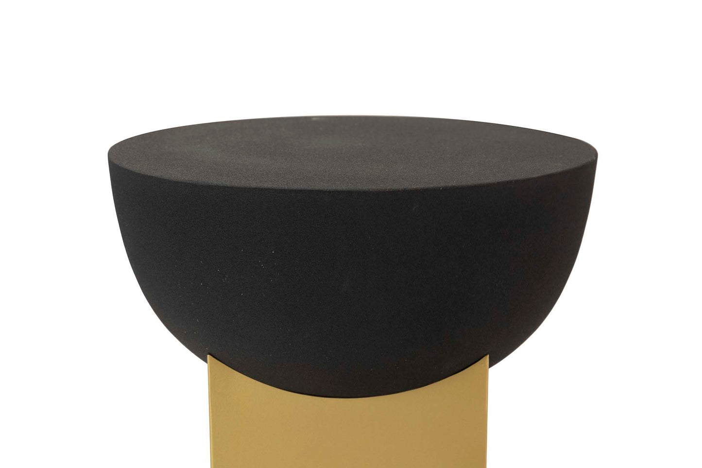 MESA AUXILIAR METAL DORADO NEGRO AMALA 46x46x59 CM Ref. 247087