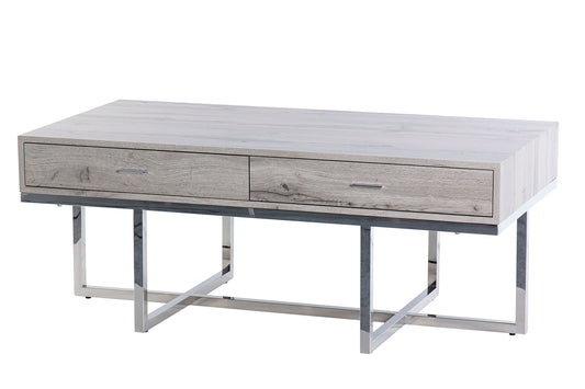 MESA CENTRO INOX. MDF 120x60x45 CM Ref. 287004