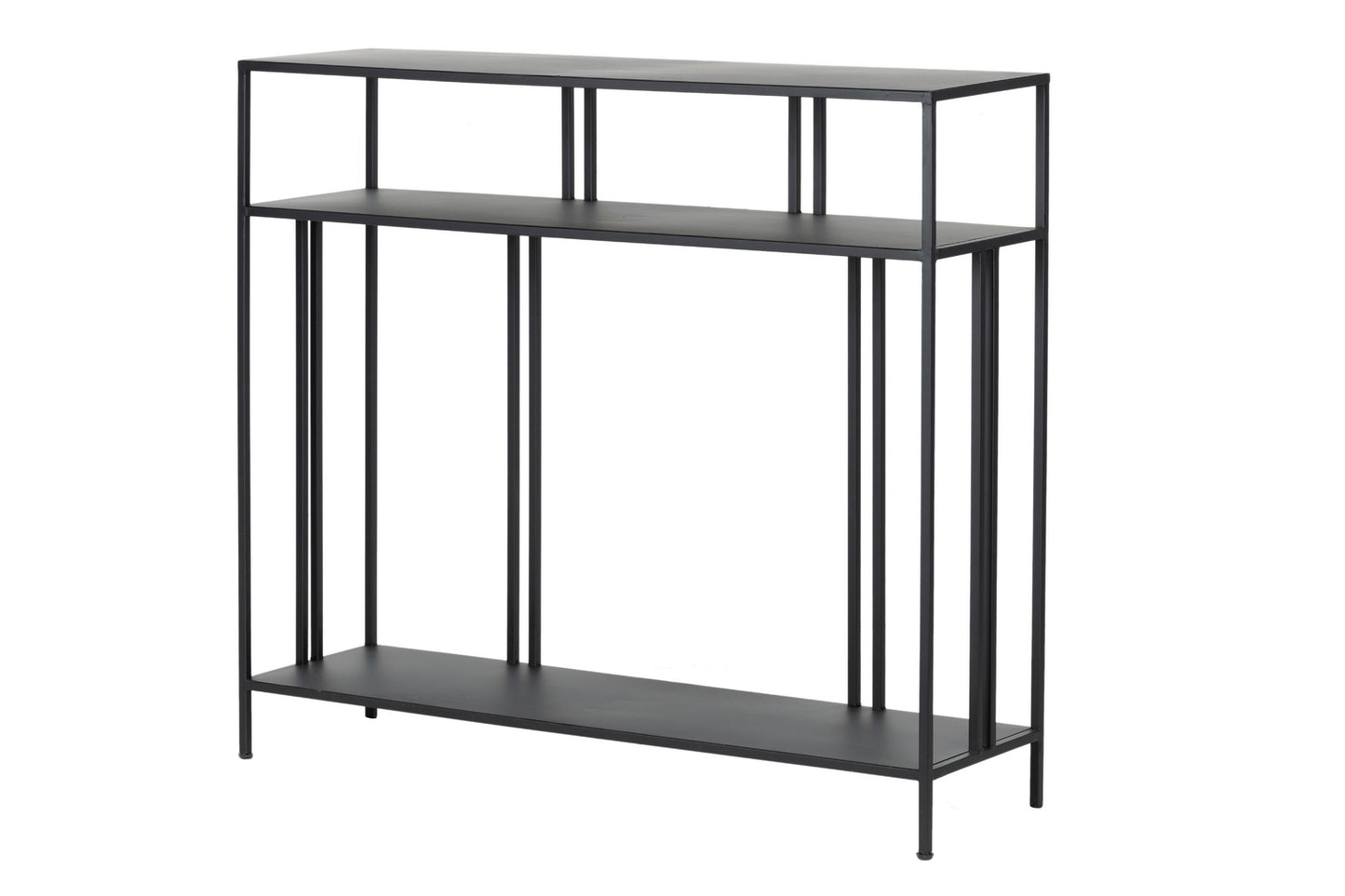 CONSOLA METAL NEGRO 100x30x90 CM Ref. 309049