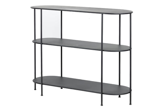 CONSOLA METAL NEGRO 100x35x80 CM Ref. 309053