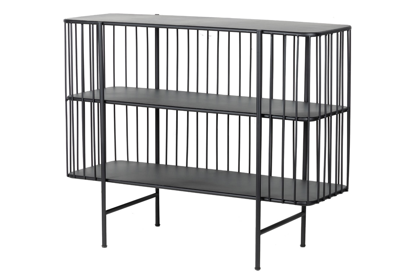 CONSOLA METAL NEGRO 100x35x80 CM Ref. 309054