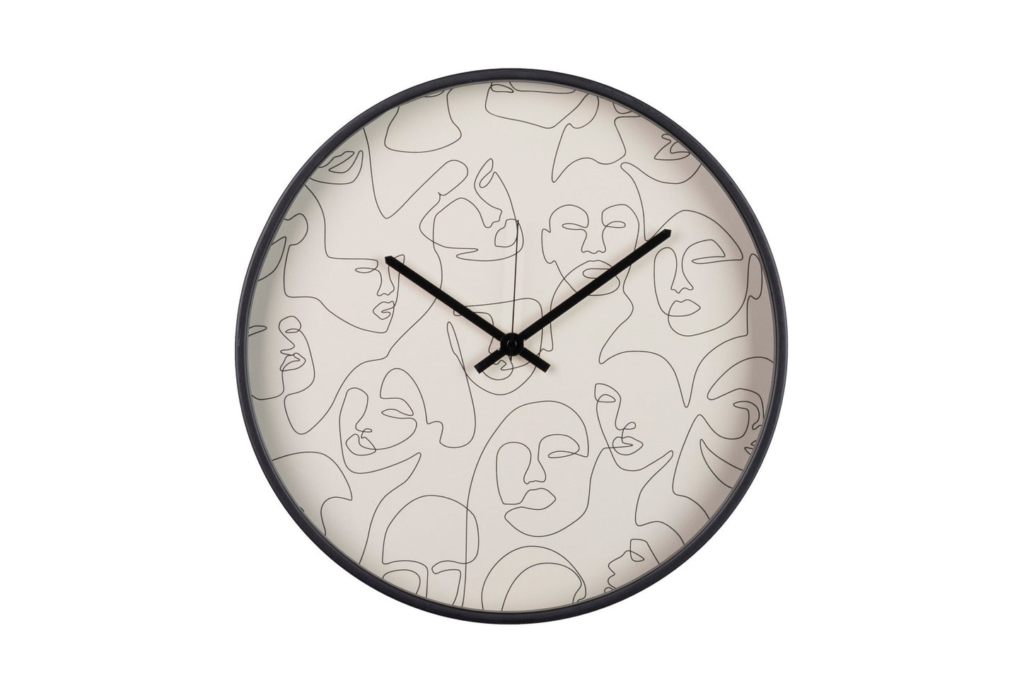 RELOJ PARED METAL NEGRO 40x4,5X40 CM Ref. 397007