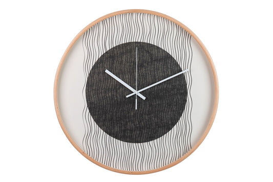 RELOJ PARED METAL NATURAL 60x4,5x60 CM Ref. 397016