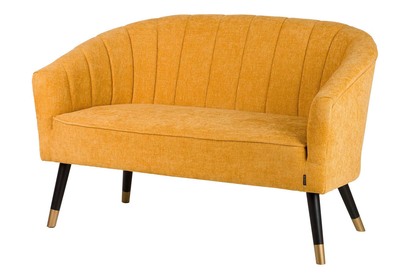 SOFA CHENILLA AMARILLO 129x72x80 CM Ref. 504024