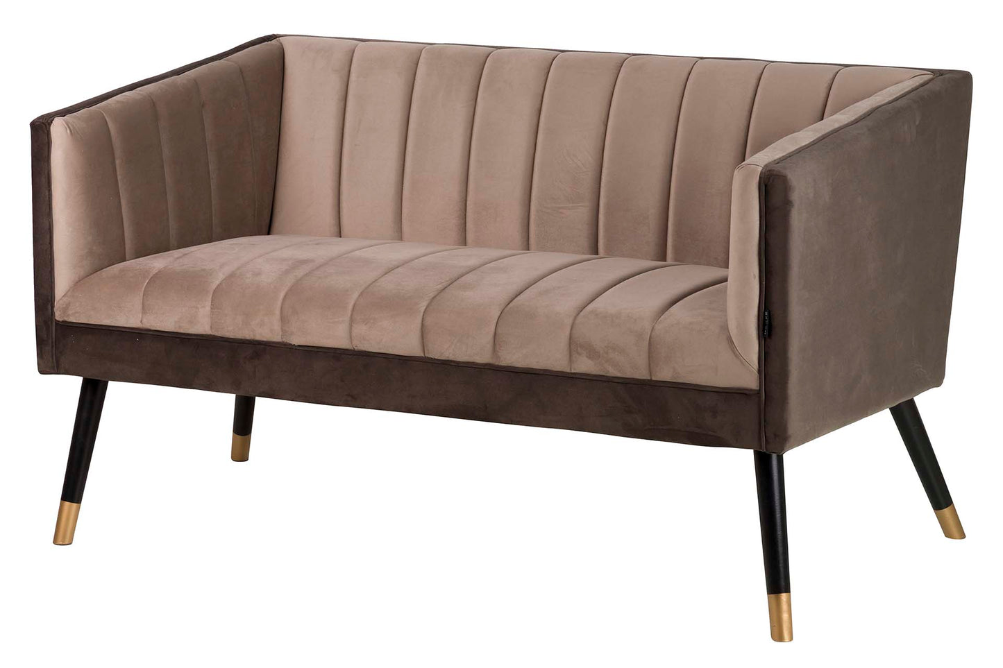 SOFA VELVET MARRON 130x70x74 CM Ref. 504034