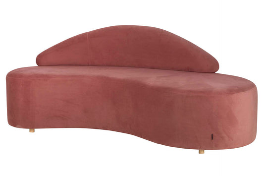 SOFA VELVET ROSA 195x84x76 CM Ref. 504035