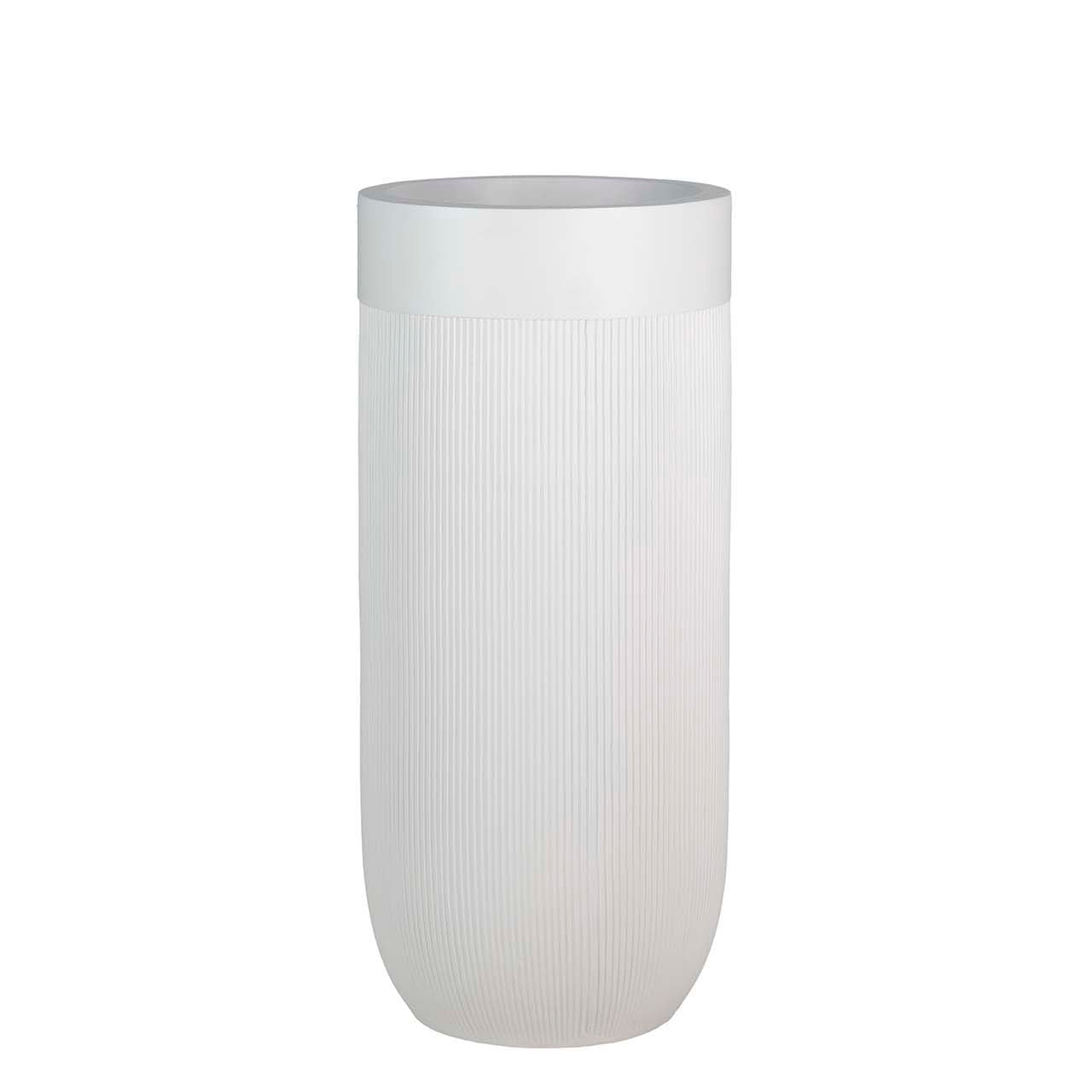 MACETERO POLIRESINA BLANCO 40x40x91 CM Ref. 506007