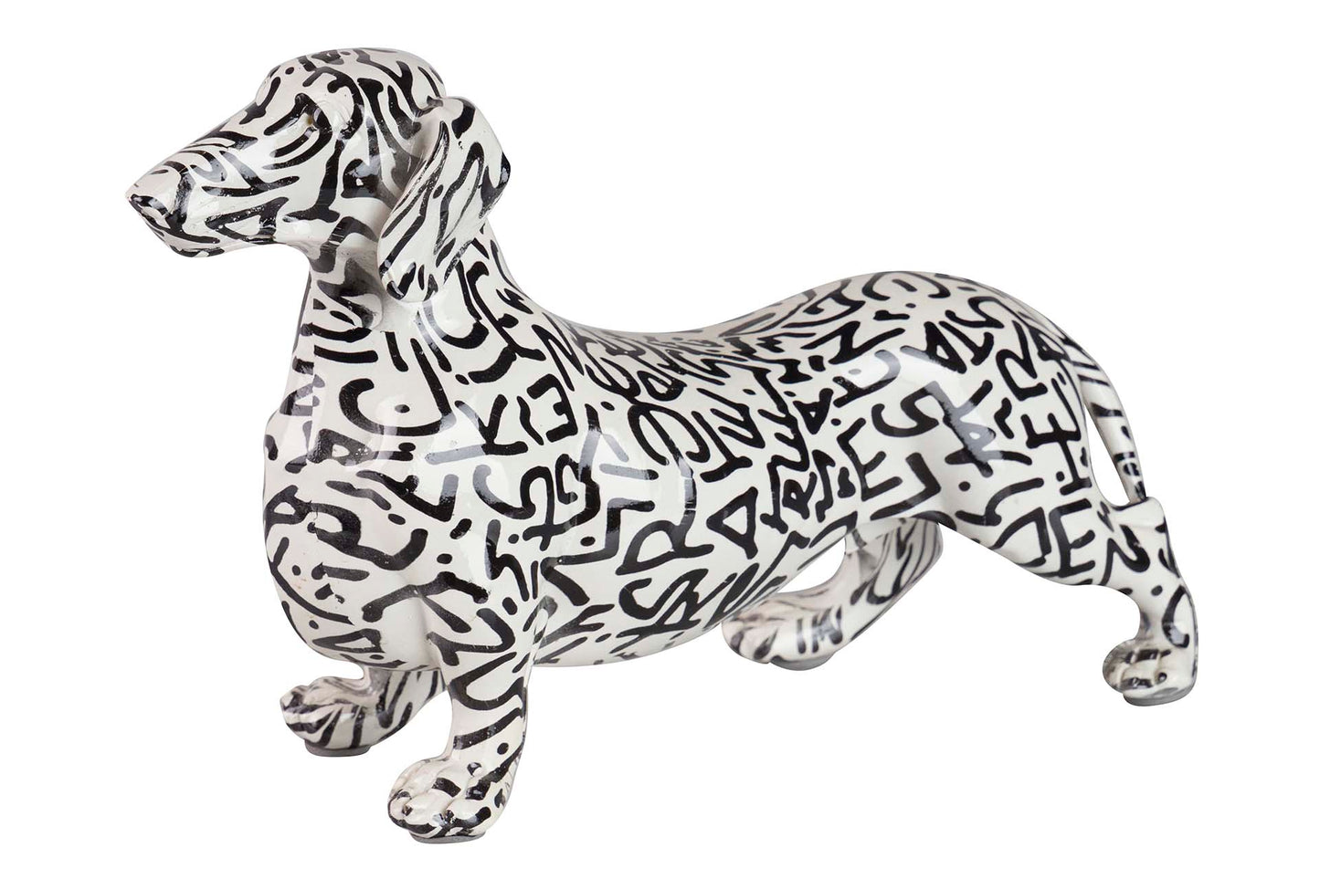 FIGURA PERRO TECKEL RESINA 28x10x17 CM Ref. 567571