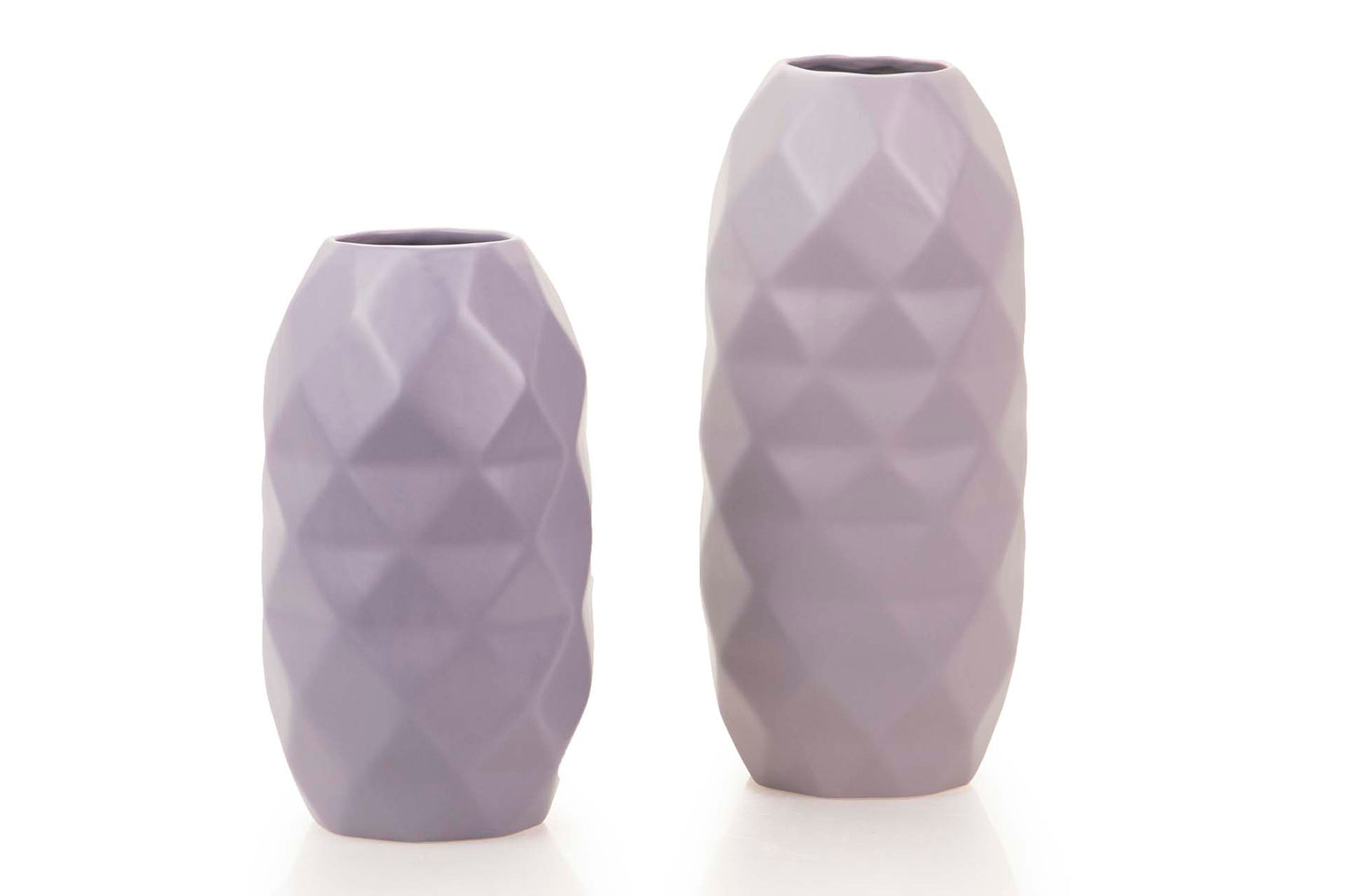 FLORERO CERAMICA MORADO MATE 17x17x37 CM Ref. 645768