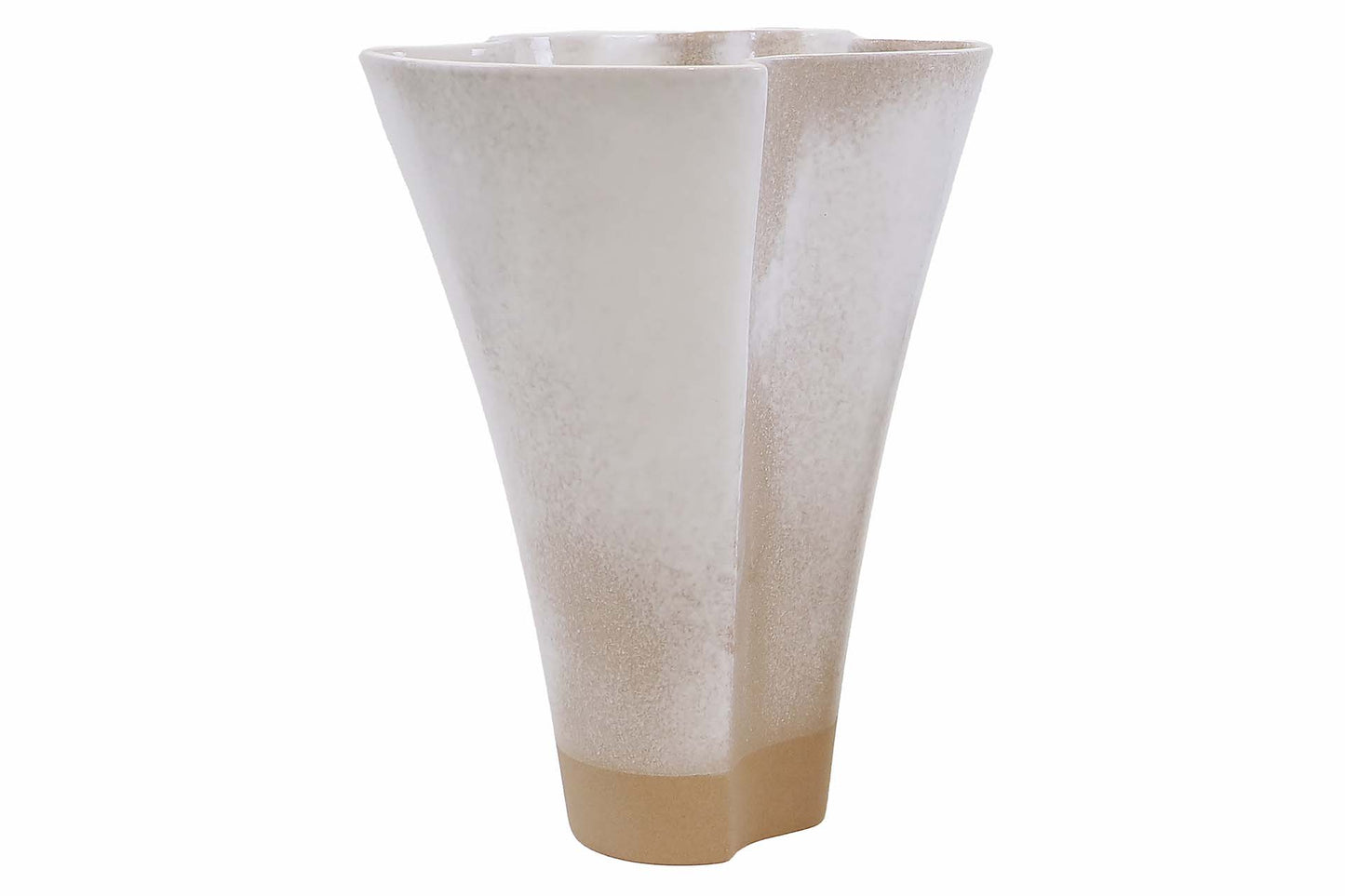 FLORERO CERAMICA BEIGE 26x26x35 CM Ref. 645850