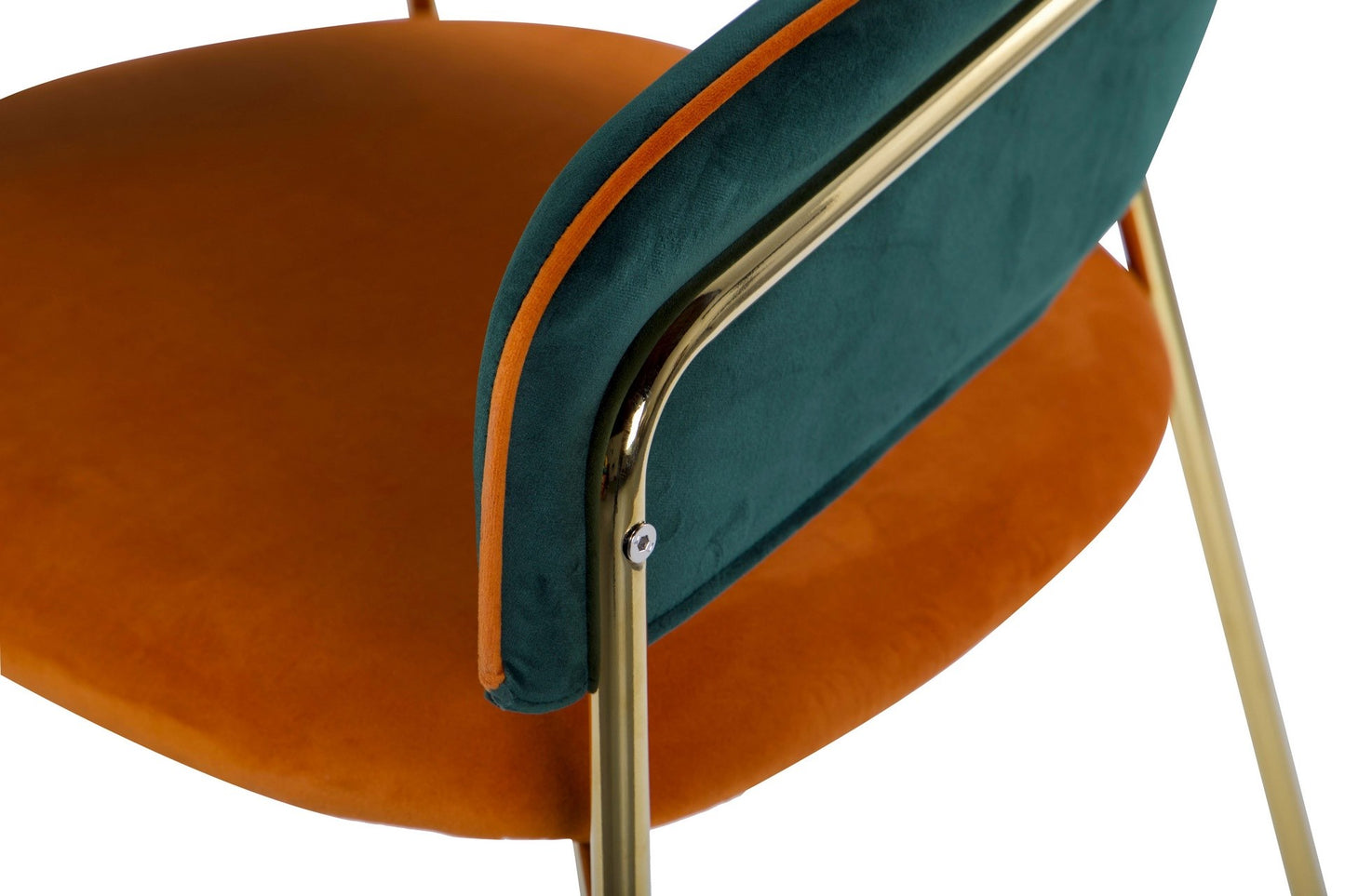 PACK DE 2 SILLAS VELVET VERDE NARANJA 57x59x82 CM - Min.2 uds Ref. 703060