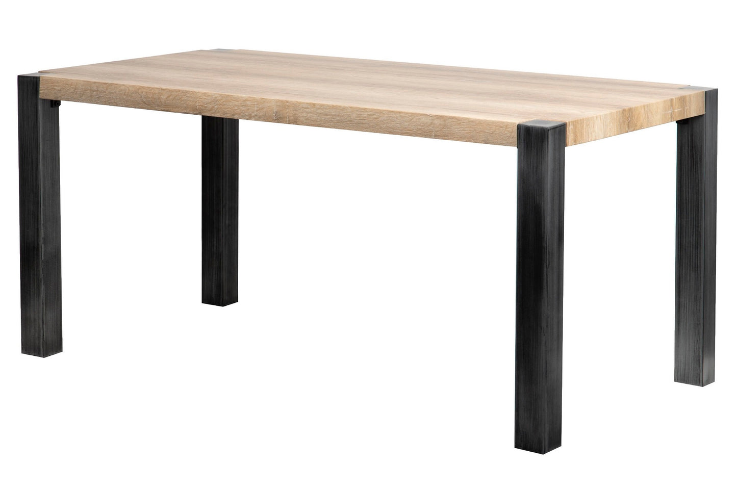 MESA COMEDOR MADERA-METAL NATURAL 160x85x76 CM Ref. 703096