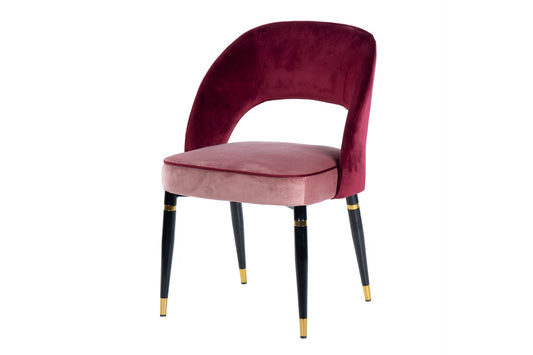 SILLA VELVET GRANATE HOUSTON 56x58x83 CM Ref. 902004