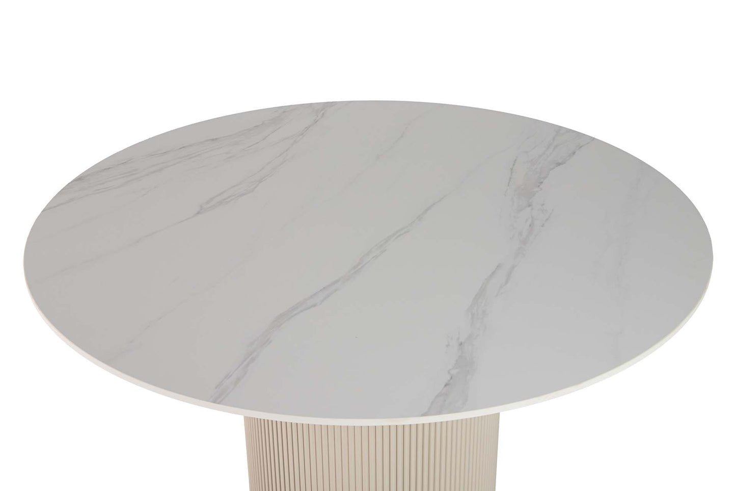 MESA COMEDOR PIEDRA BLANCA ORIZABA 120x120x77 CM Ref. 902069