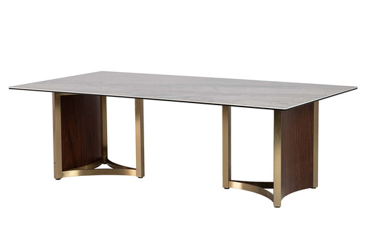 MESA COMEDOR PIEDRA CRISTAL CELAYA 240x120x76 CM Ref. 902070