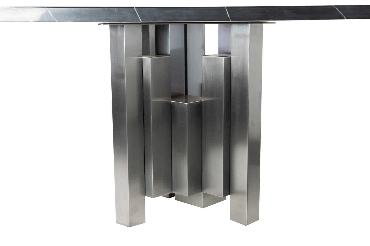 MESA COMEDOR INOX / MARMOL KULWIN 250x110x78 CM Ref. 908045