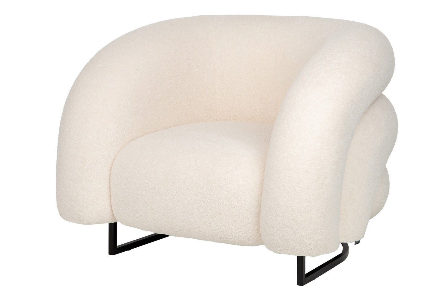 SILLON BOUCLE BLANCO HANKO 89x85x74 CM Ref. 930019