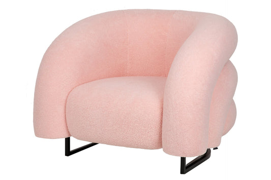 SILLON BOUCLE ROSA HANKO 89x85x74 CM Ref. 930020