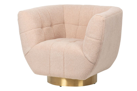 SILLON ACERO INOXIDABLE/BOUCLE INARI 85x75x75 CM Ref. 930025