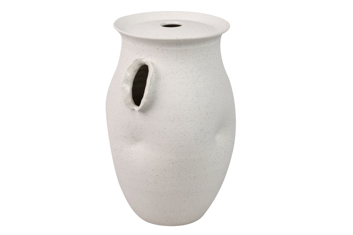 FLORERO CERAMICA BEIGE IZMIR 20x20x33 CM Ref. 939006