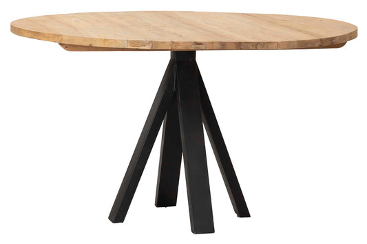 MESA COMEDOR MADERA NATURAL 130x130x75 CM Ref. 940038