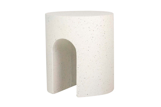 MESA AUXILIAR/TABURETE BLANCO SEDIT 41x41x47 CM Ref. 945004