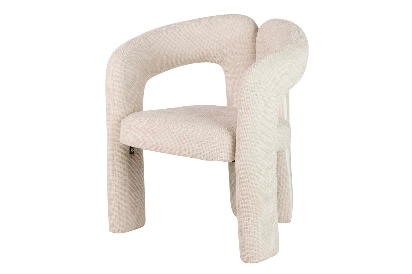 SILLA CHENILLA BEIGE NOVA 66x61x76 CM Ref. 946004