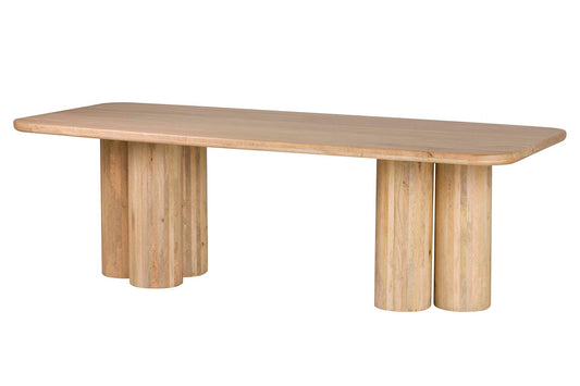 MESA COMEDOR MADERA MANGO MARRON FELO 240x100x76CM