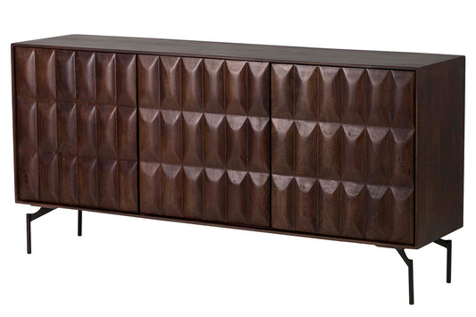 APARADOR MADERA MANGO MARRON VELORA 160x40x78 CM Ref. 949028