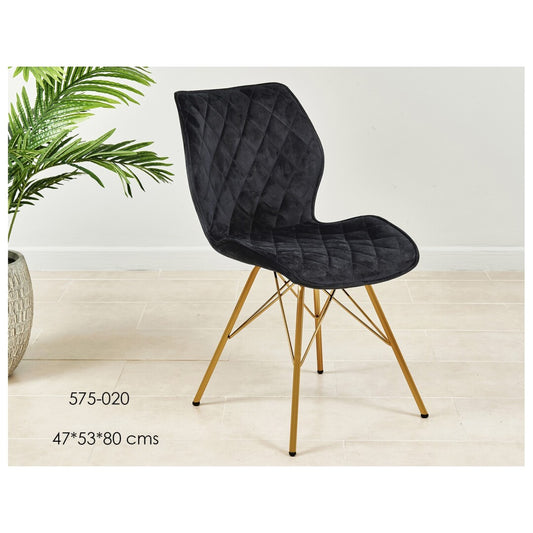 Silla Marsella negra 47*53*80cms Referencia: 575-020