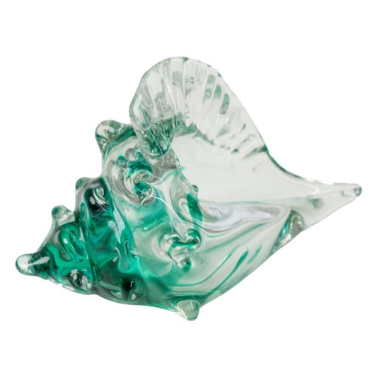 CARACOLA VERDE CRISTAL Referencia: 84-4034 22x12x10 cms